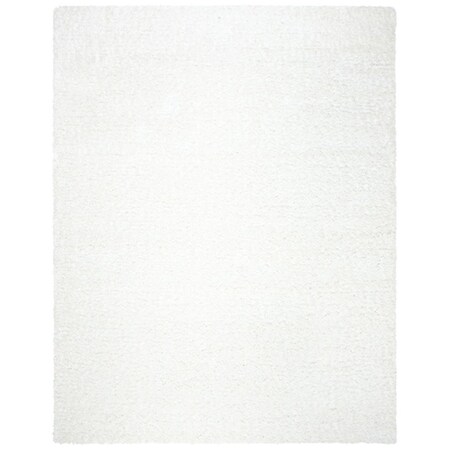 Safavieh 6 ft. 7 in. x 9 ft. Madrid Shag 200 Contemporary Rectangle Power Loomed Area Rug, Ivory MDG256A-6